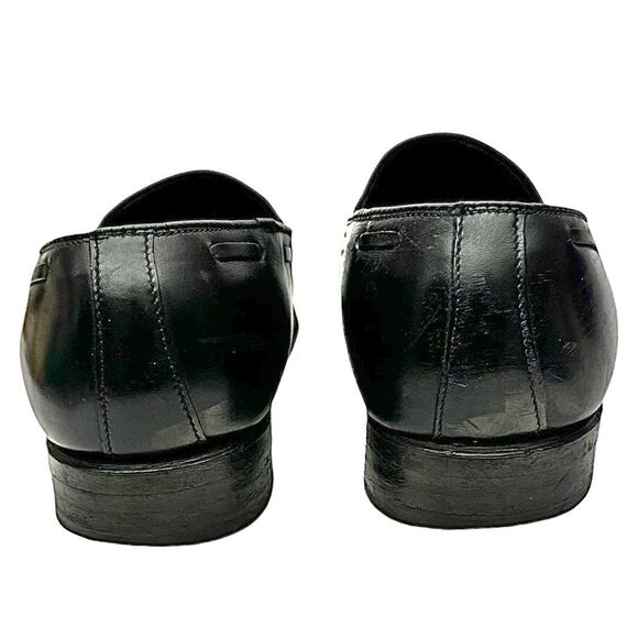Hanover 3596 Master-Flex Black Men’s Calf Tassel Loafers Size 7.5 EEE Vintage - Picture 6 of 12